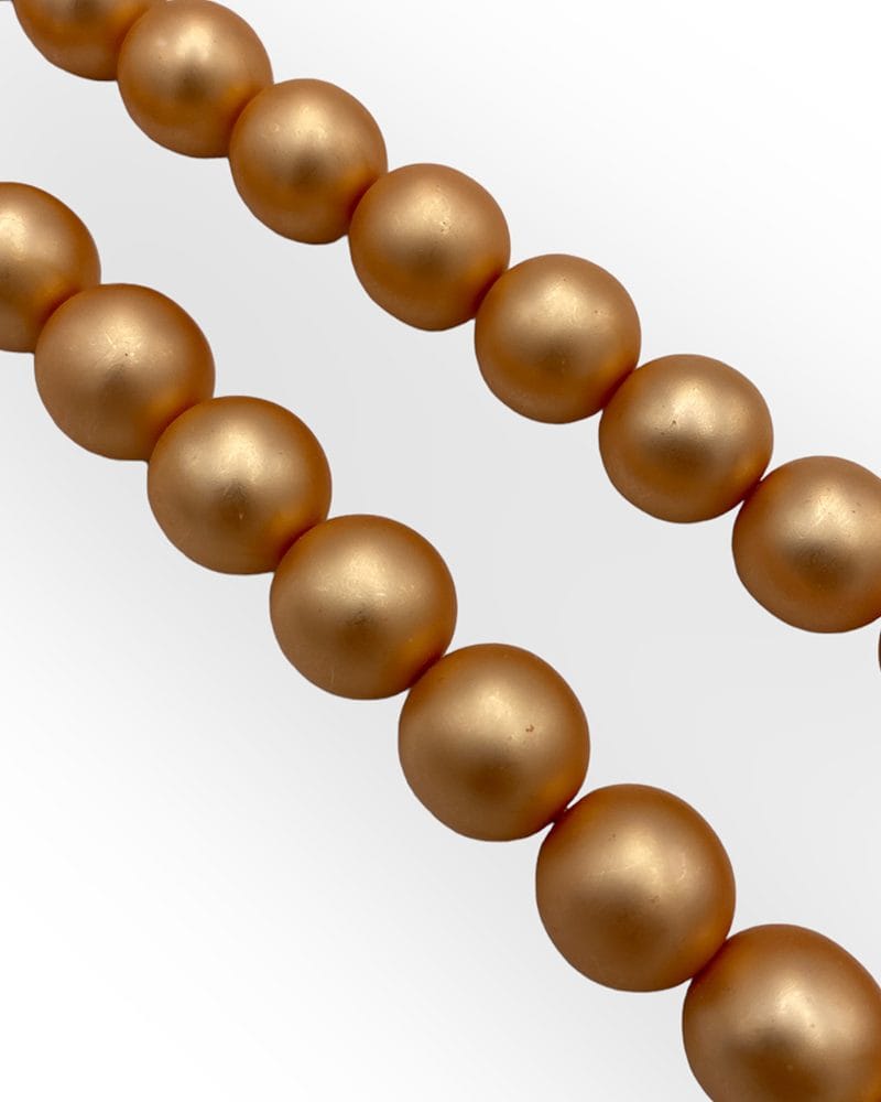 Πέρλες Preciosa Ματ Πορτοκαλί Σομόν Γυάλινες Χάντρες Τσεχίας