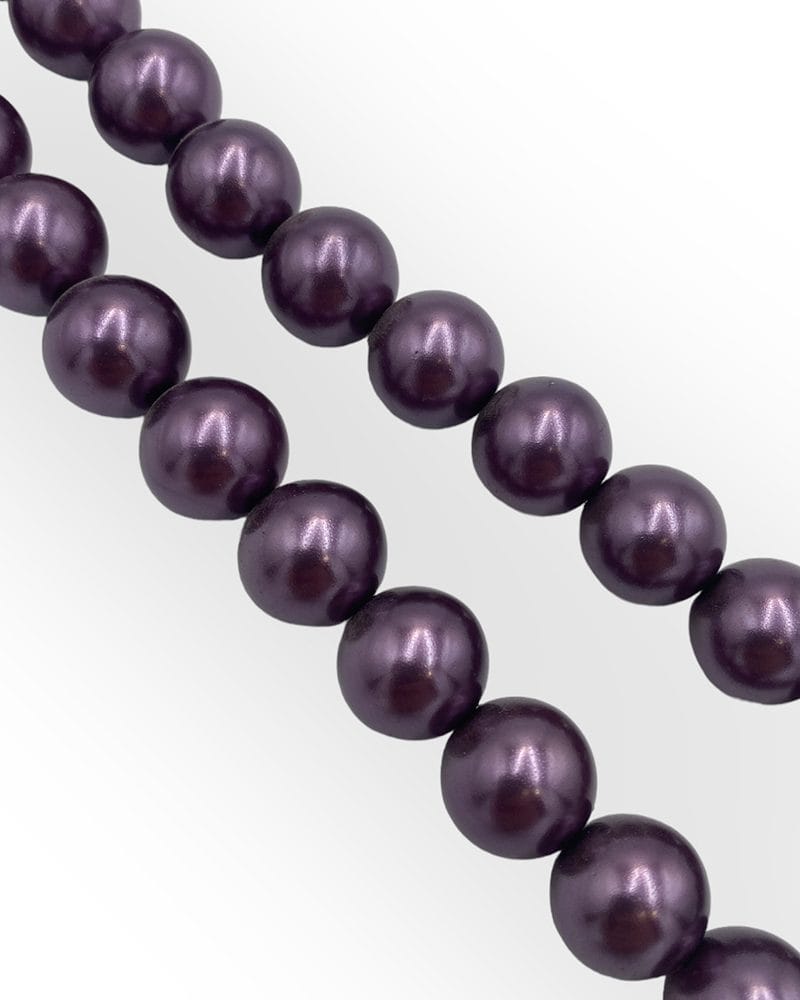 Πέρλες Preciosa Βιολετί Γυάλινες Χάντρες Τσεχίας