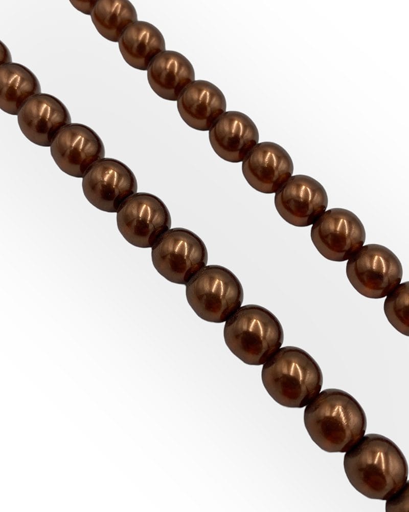 Πέρλες Preciosa Μόκα Ημιδιάφανο Γυάλινες Χάντρες Τσεχίας