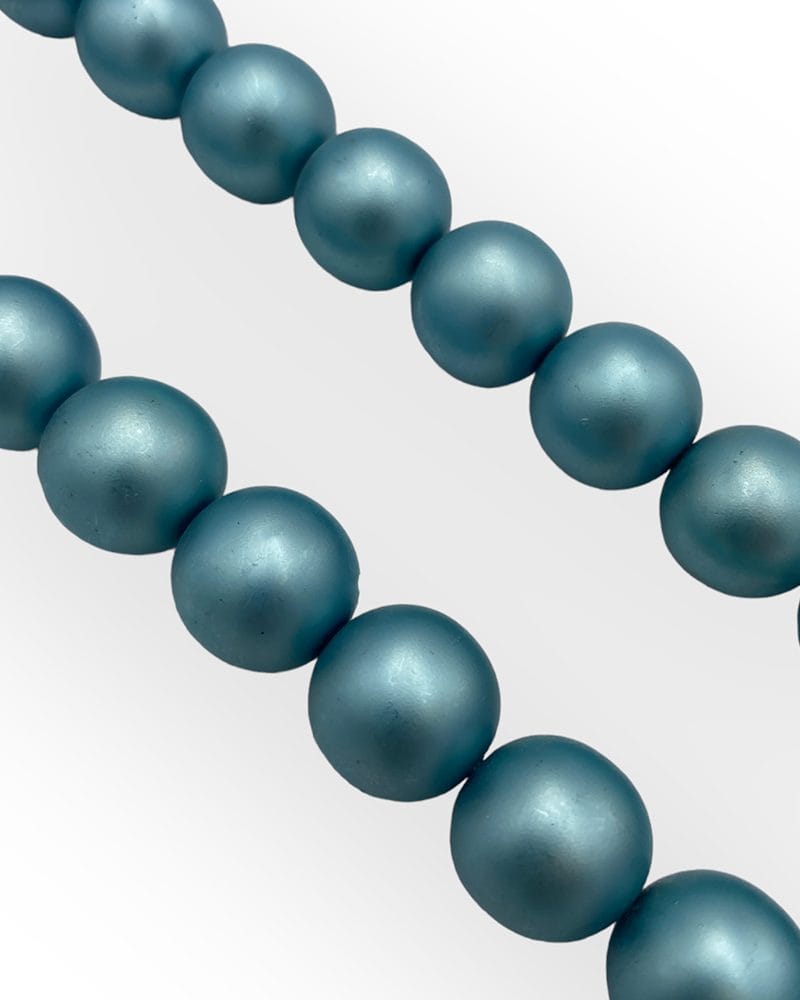 Πέρλες Preciosa Ματ Γαλάζιο Γυάλινες Χάντρες Τσεχίας