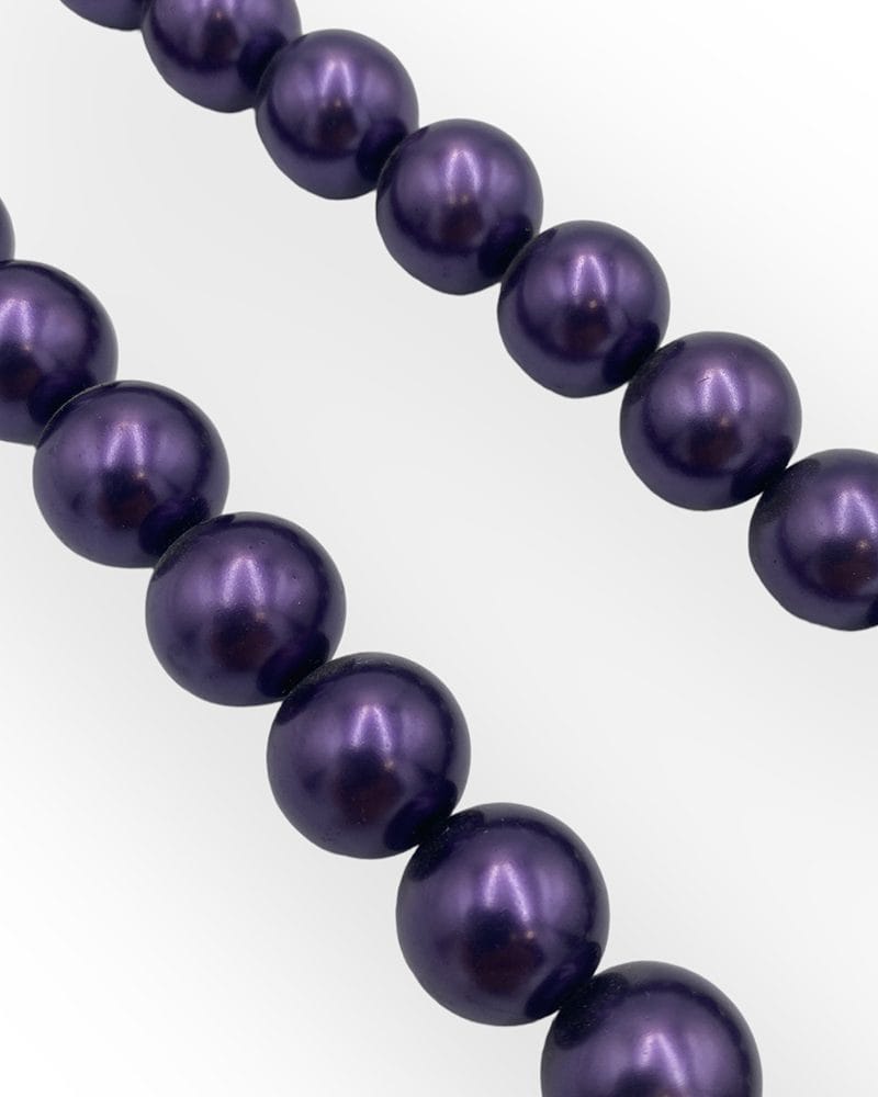 Πέρλες Preciosa Μωβ Γυάλινες Χάντρες Τσεχίας