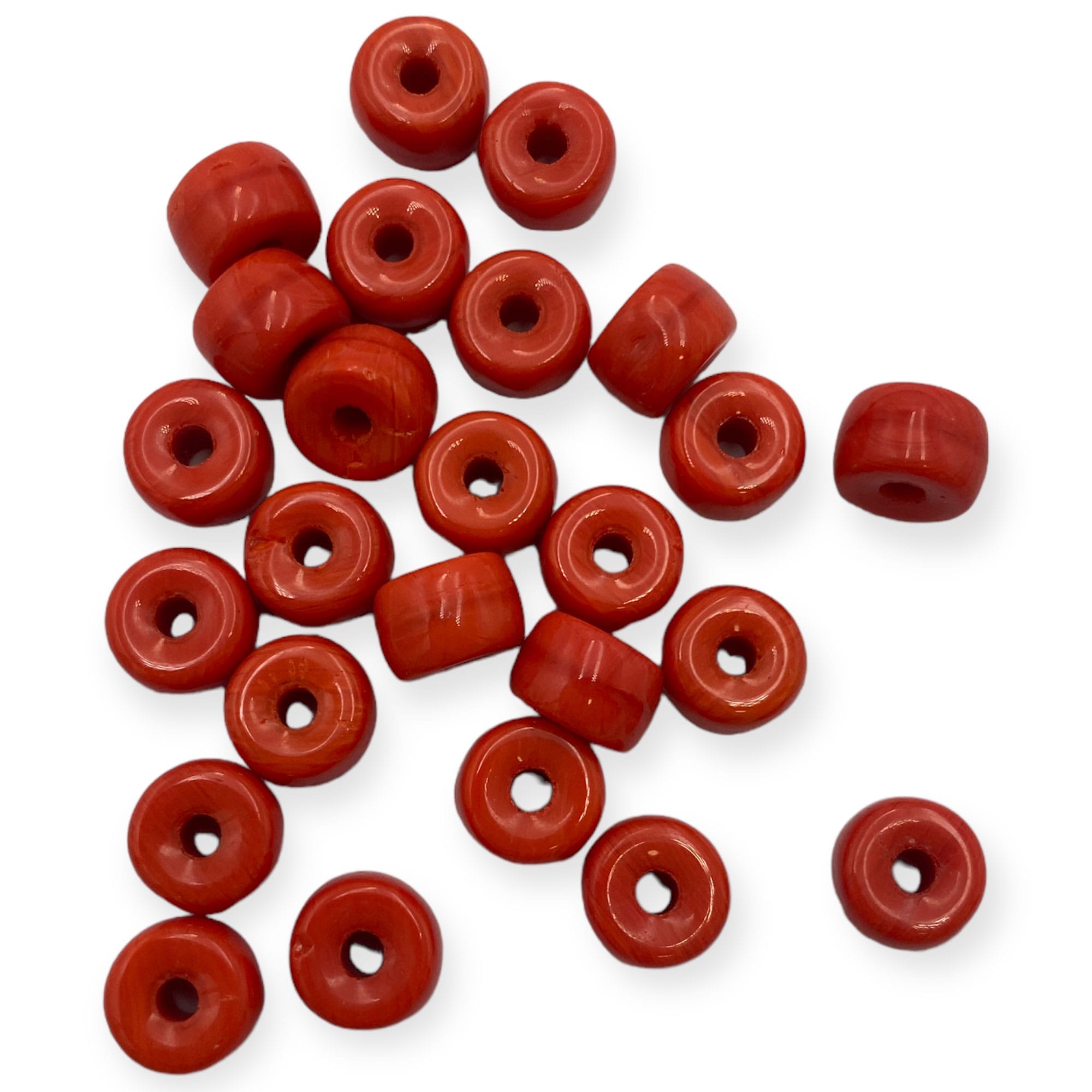 Γυάλινες Χάντρες με μεγάλη τρύπα