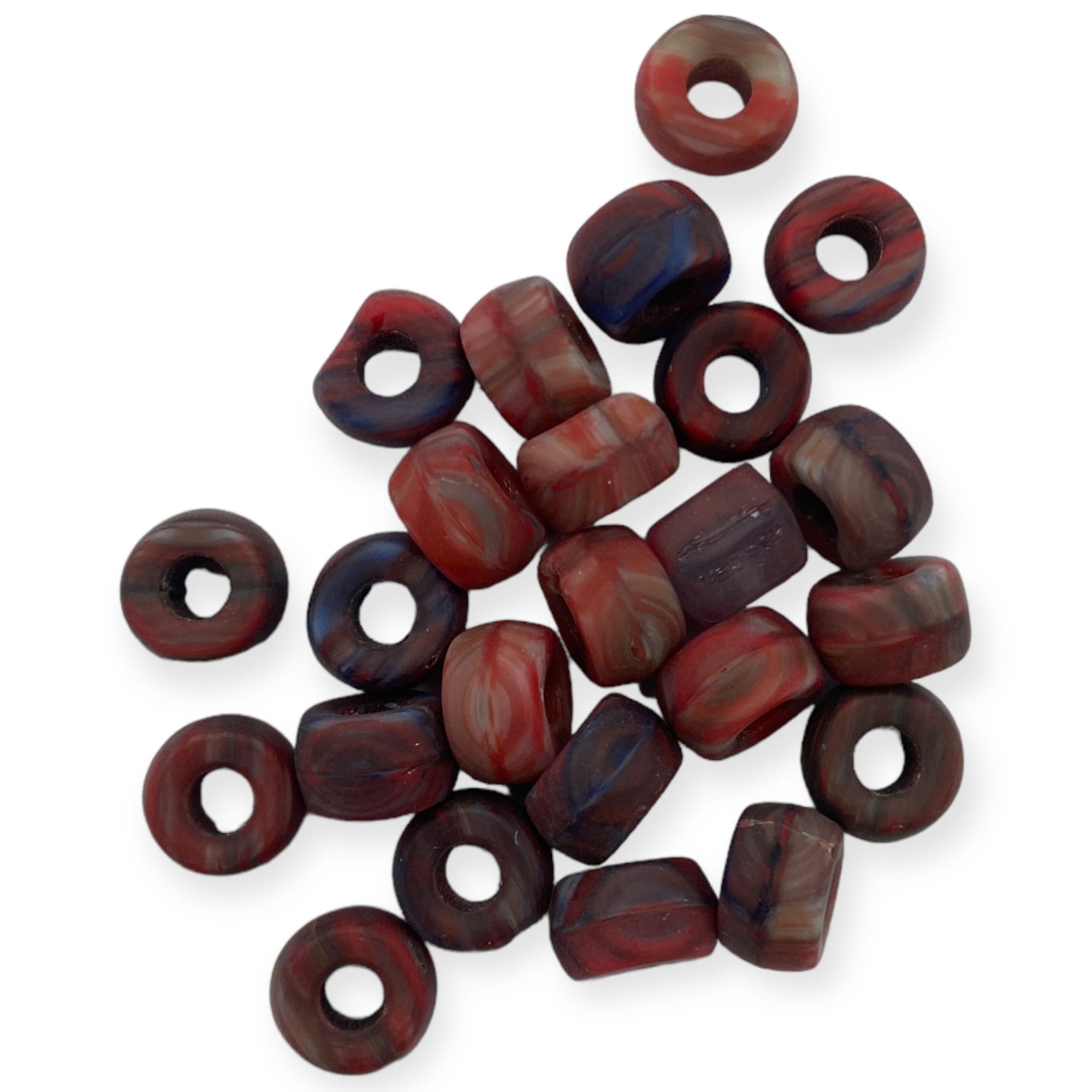 Γυάλινες Χάντρες με μεγάλη τρύπα