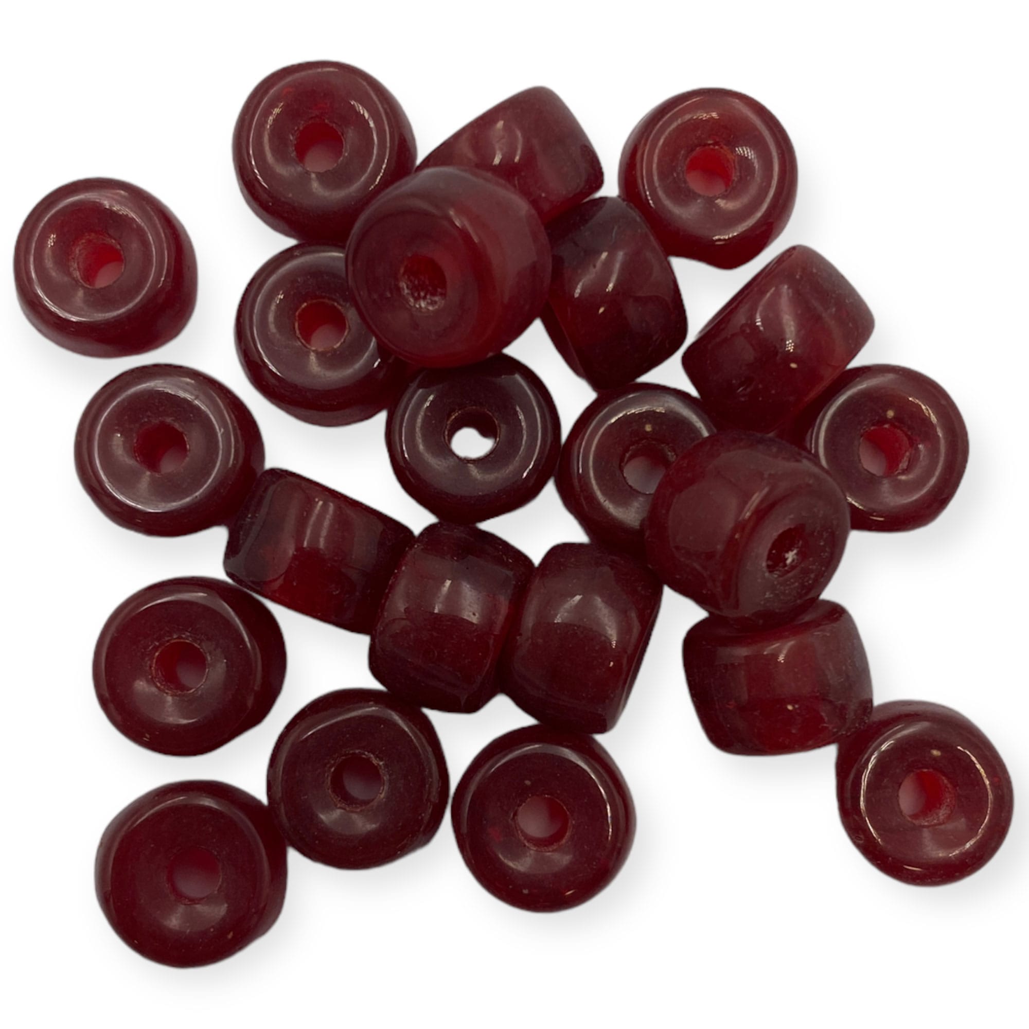 Γυάλινες Χάντρες με μεγάλη τρύπα