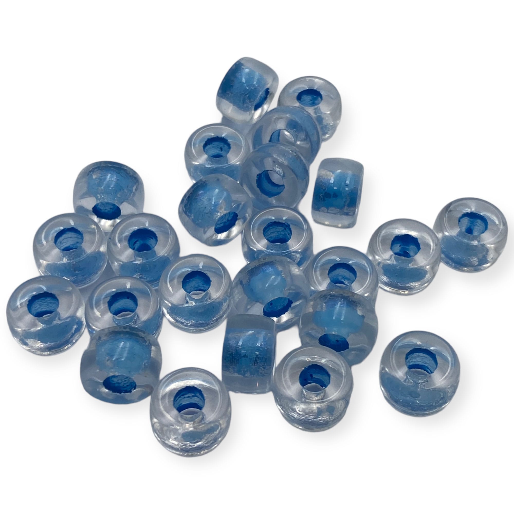 Γυάλινες Χάντρες με μεγάλη τρύπα