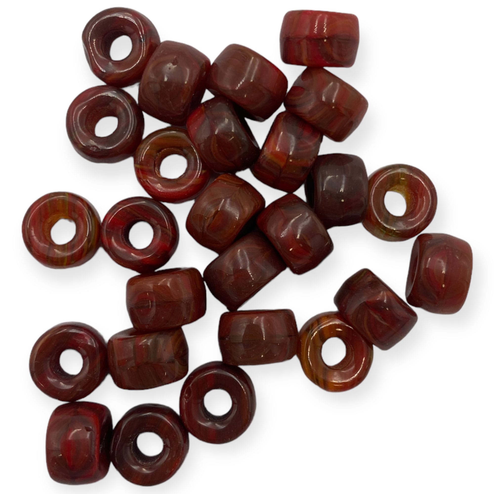 Γυάλινες Χάντρες με μεγάλη τρύπα