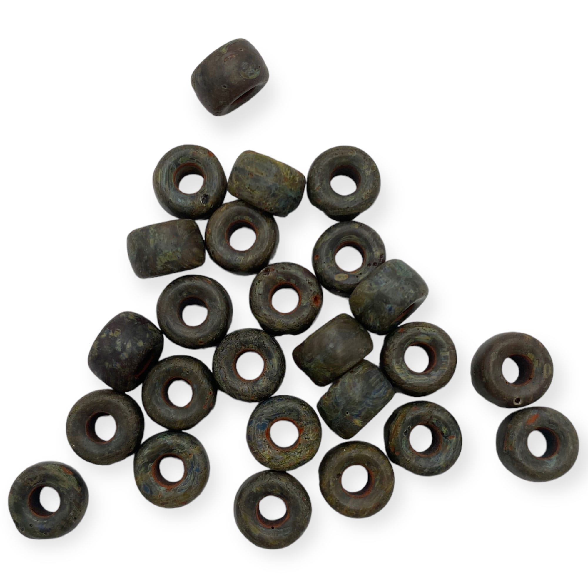 Γυάλινες Χάντρες με μεγάλη τρύπα