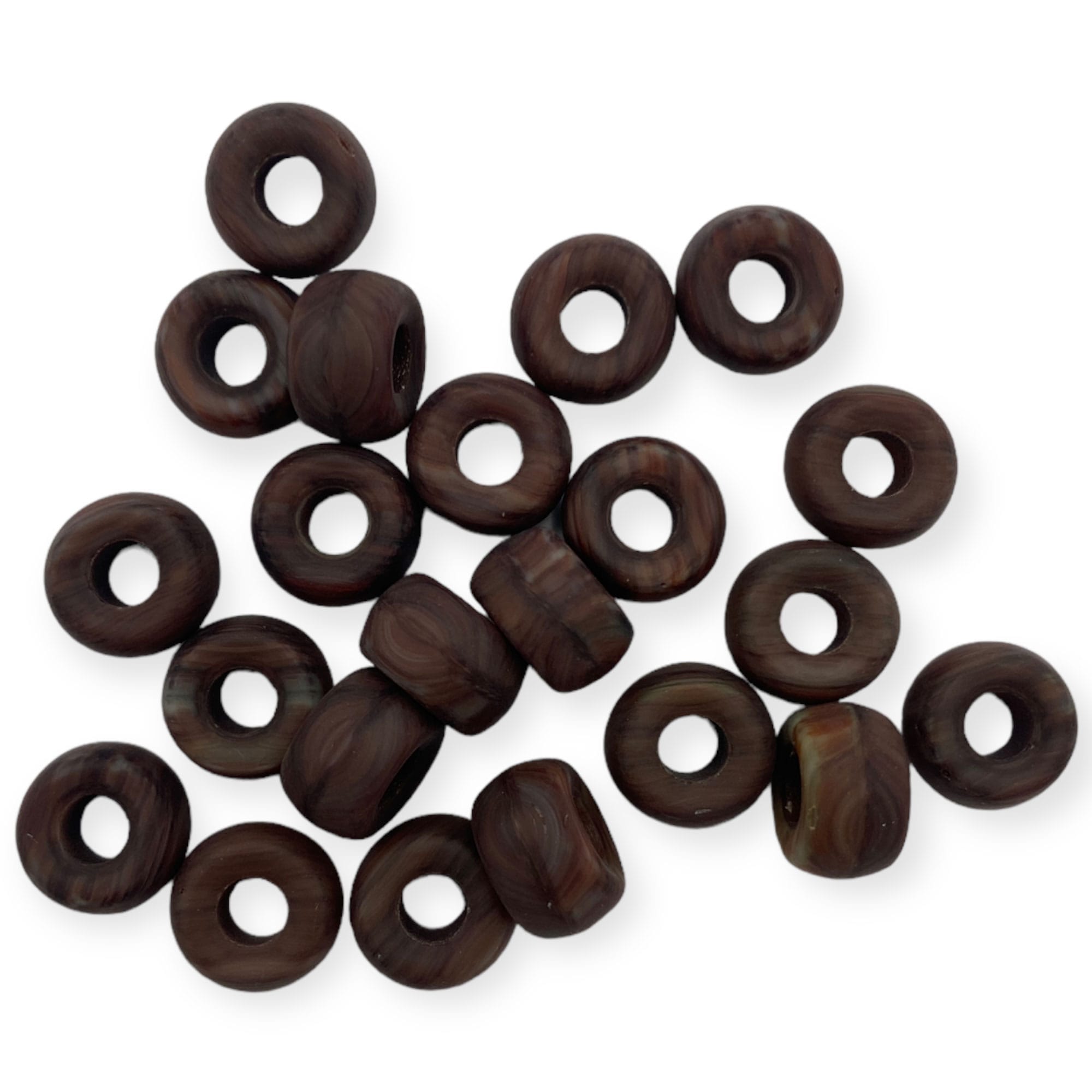 Γυάλινες Χάντρες με μεγάλη τρύπα