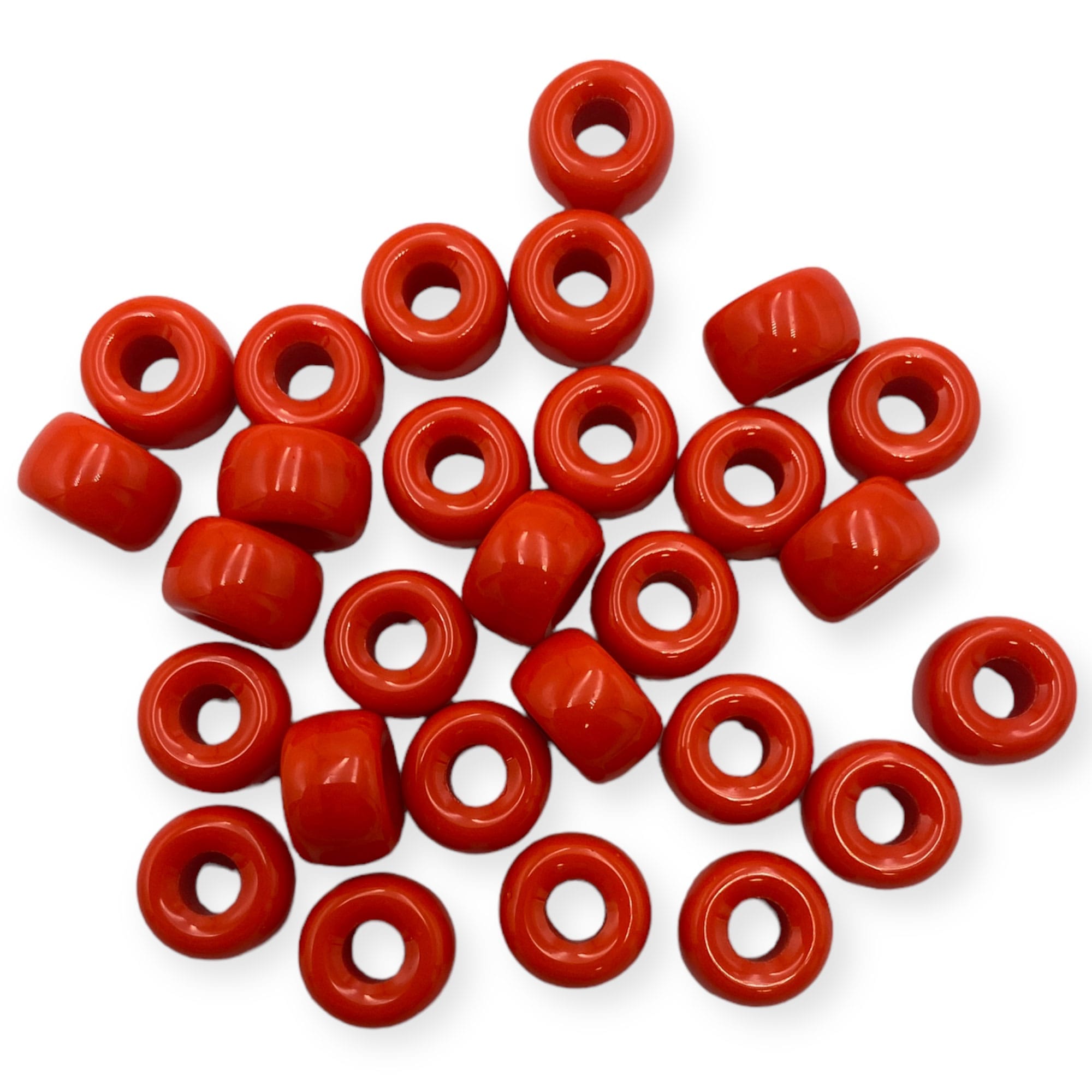 Γυάλινες Χάντρες με μεγάλη τρύπα