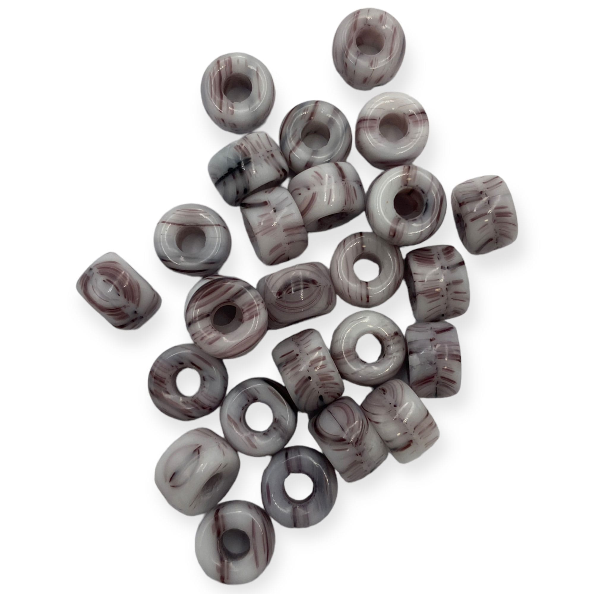 Γυάλινες Χάντρες με μεγάλη τρύπα