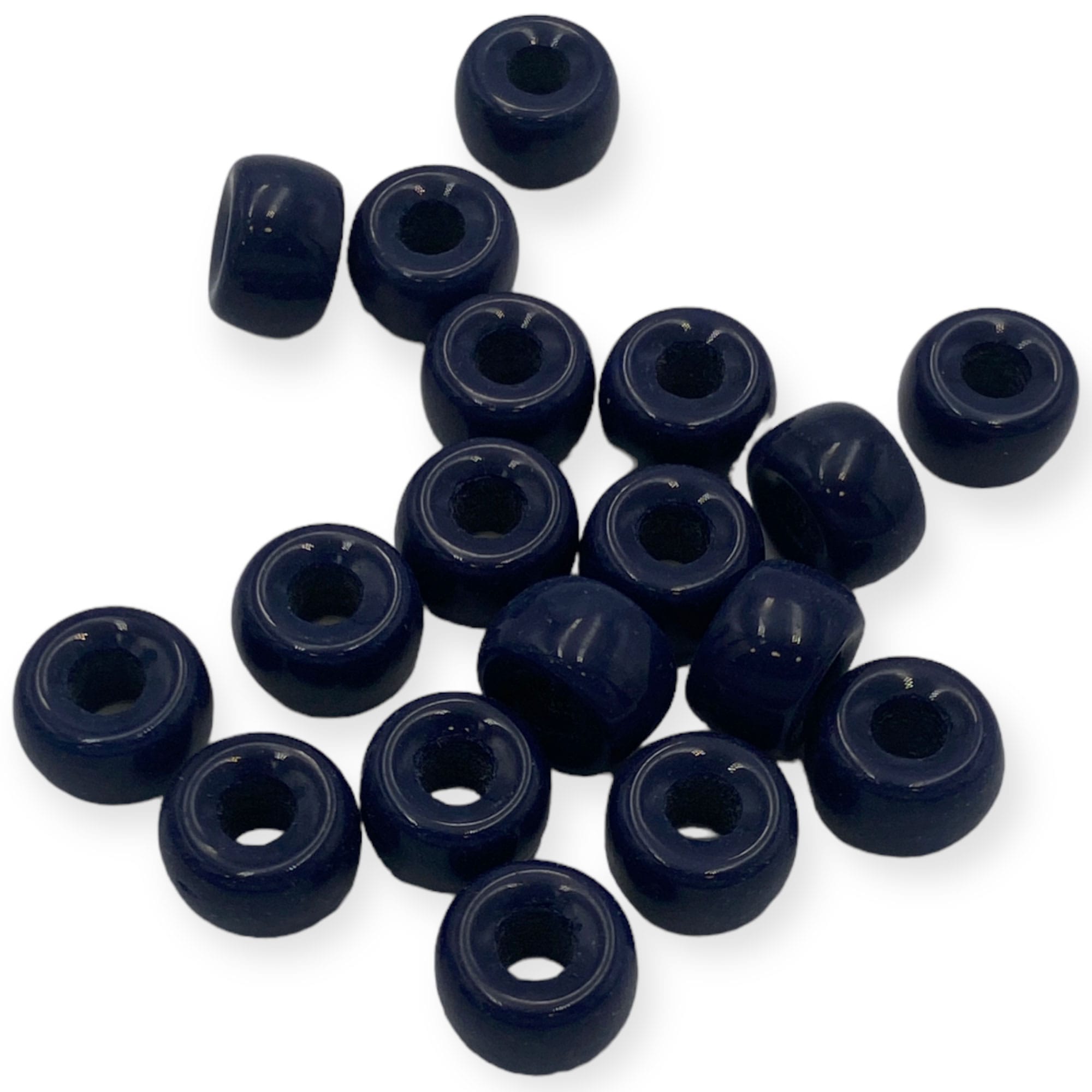 Γυάλινες Χάντρες με μεγάλη τρύπα