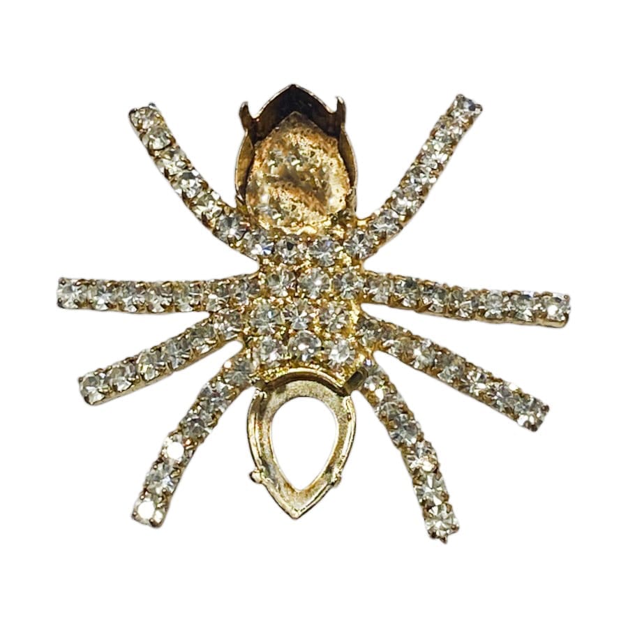 Μεταλλικό Διακοσμητικό με Στρας Αράχνη